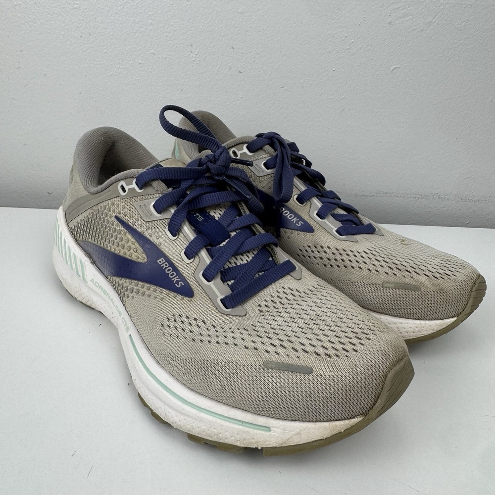 Brooks Gray and Blue Athletic Shoes